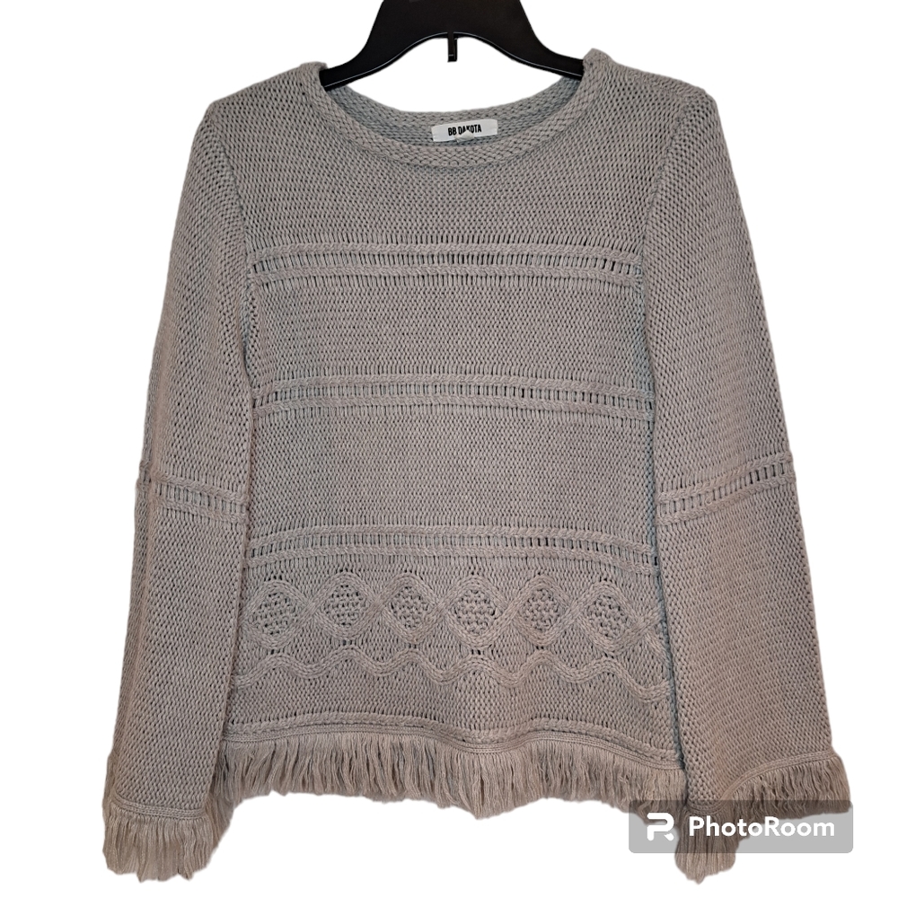 BB DAKOTA Women’s Gray Pullover Sweater Size Small